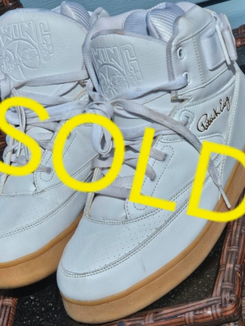 Patrick Ewing 33 Hi Mens 5 White Gum Basketball Shoes SOLD SOLD SOLD SOLD SOLD